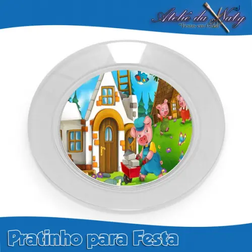 Pratinho para Festas - Os Três Porquinhos