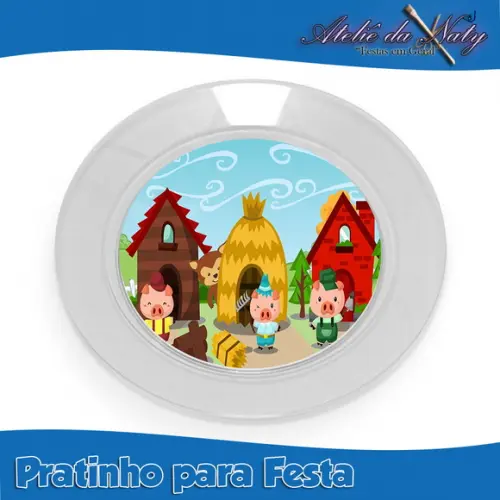 Pratinho para Festas - Os Três Porquinhos