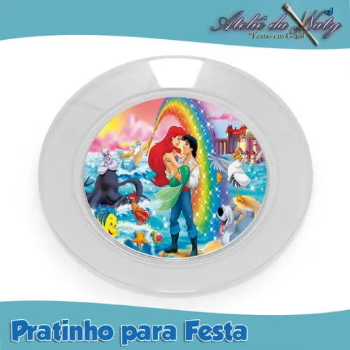 Pratinho para Festas - Pequena Sereia