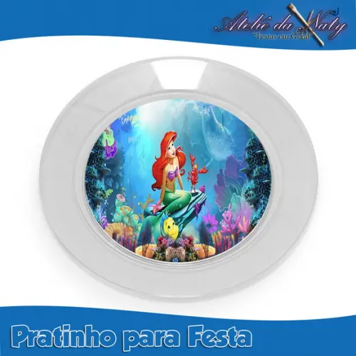 Pratinho para Festas - Pequena Sereia