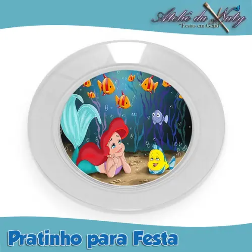 Pratinho para Festas - Pequena Sereia