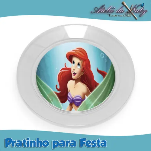 Pratinho para Festas - Pequena Sereia