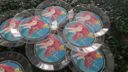 Pratinho para Festas - Pequena Sereia