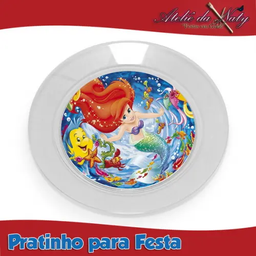Pratinho para Festas - Pequena Sereia