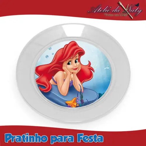 Pratinho para Festas - Pequena Sereia