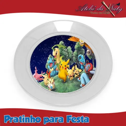 Pratinho para Festas - Pokemon 21cm