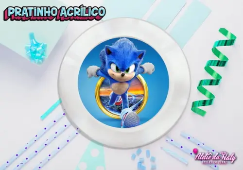 Pratinho para Festas - Sonic