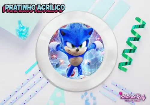 Pratinho para Festas - Sonic