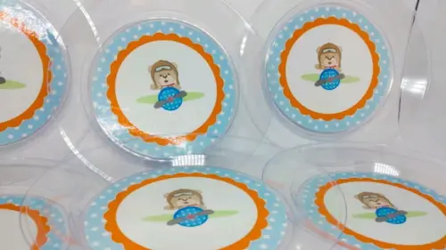 Pratinho Para Festas - Ursinho Aviador