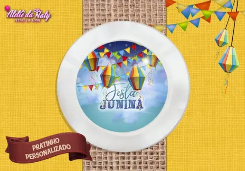 Pratinho Personalizado - Festa Junina