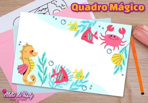 Quadro Mágico - Fundo do Mar