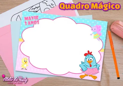 Quadro Mágico - Galinha Pintadinha