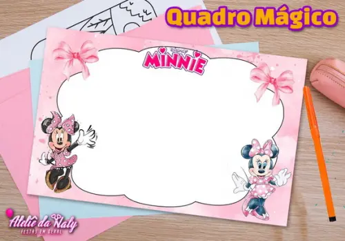 Quadro Mágico - Minnie Rosa