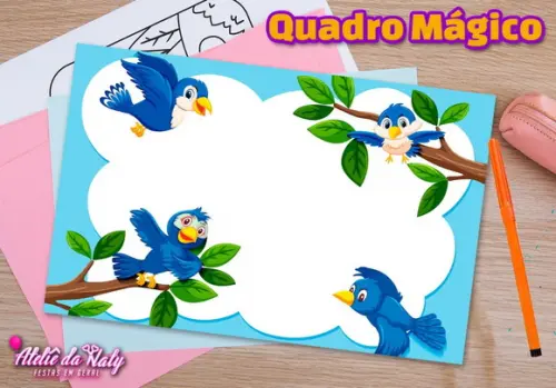 Quadro Mágico - Passarinhos