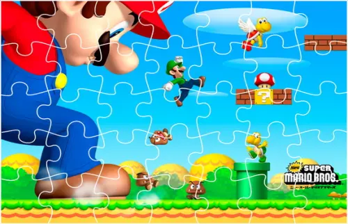 Quebra Cabeça - Super Mario 60 Peças