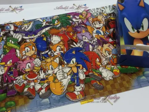 Quebra Cabeça c/ cx - Sonic