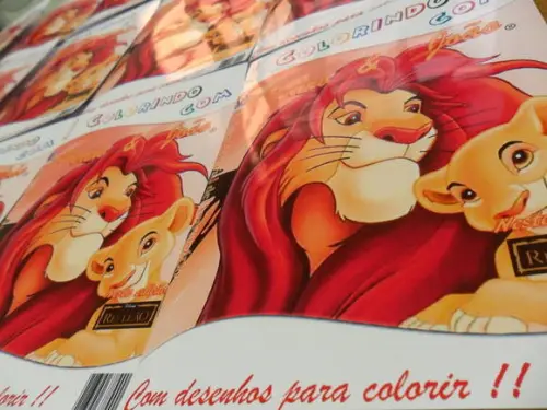 Revista personalizada Rei Leão