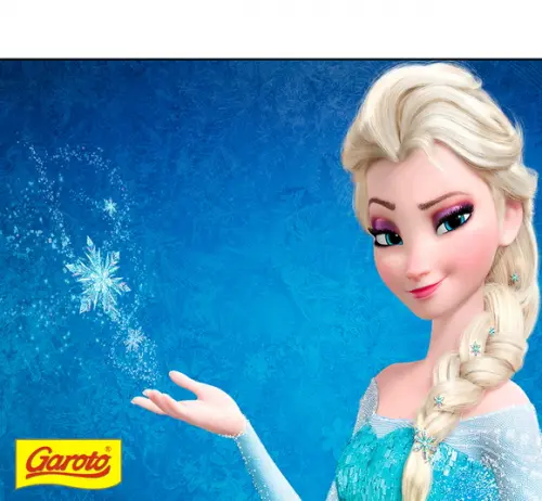 Rótulo Batom - Frozen