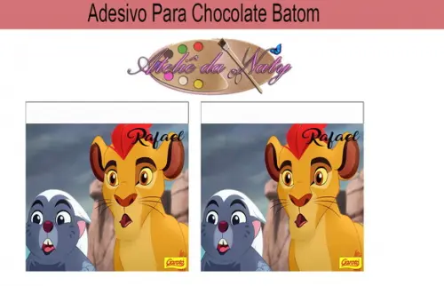 Rótulo p/ Batom - Guarda do Leão