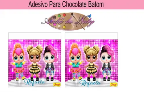 Rótulo p/ Batom - LOL SURPRISE!