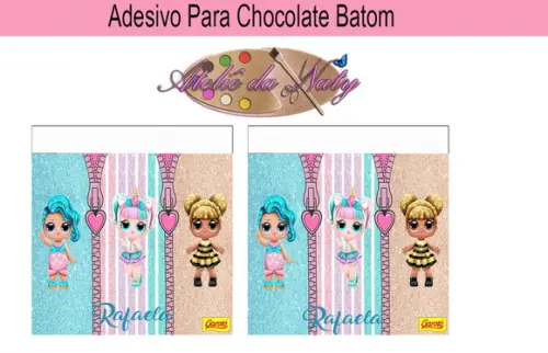 Rótulo p/ Batom - LOL SURPRISE!