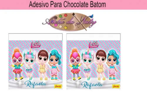 Rótulo p/ Batom - LOL SURPRISE!