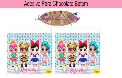 Rótulo p/ Batom - LOL SURPRISE!