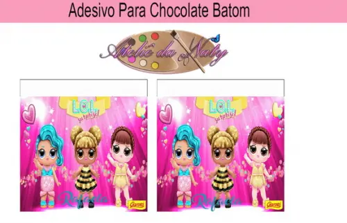 Rótulo p/ Batom - LOL SURPRISE!