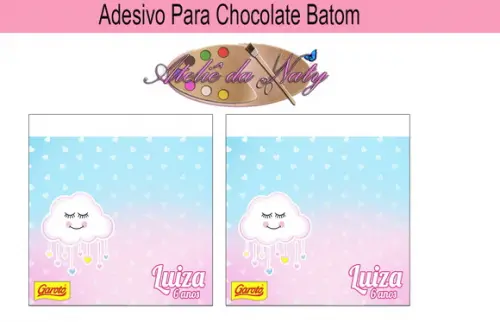Rótulo p/ Batom - Nuvem