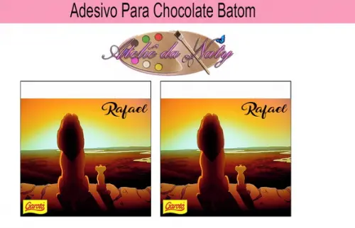Rótulo p/ Batom - Rei Leão
