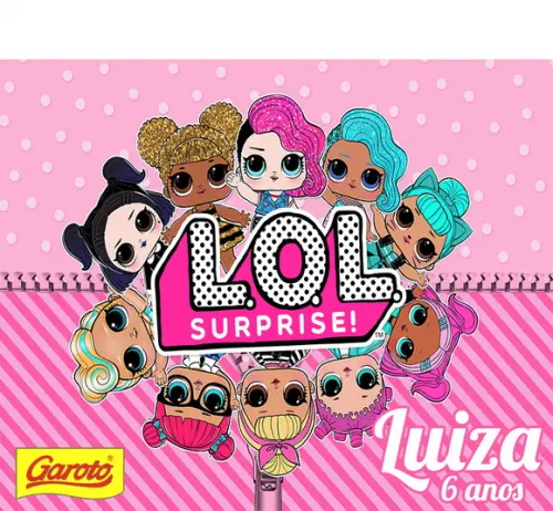 Rótulo p/ Batom - LOL SURPRISE!