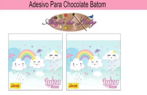 Rótulo p/ Batom - Nuvem