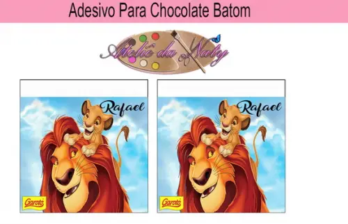 Rótulo p/ Batom - Rei Leão