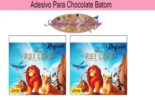 Rótulo p/ Batom - Rei Leão