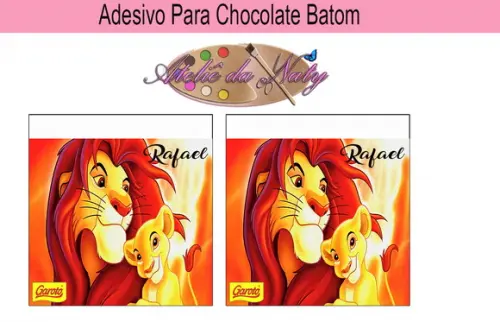 Rótulo p/ Batom - Rei Leão