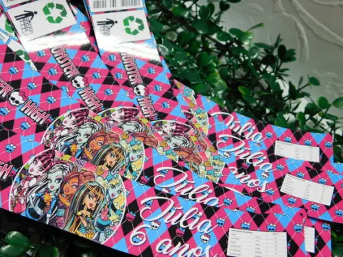 Rótulo para Água - Monster High