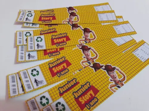 Rótulo para Água - Toy Story