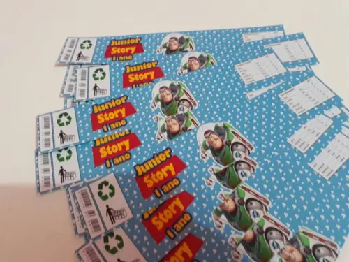 Rótulo para Água - Toy Story