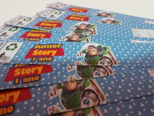 Rótulo para Água - Toy Story