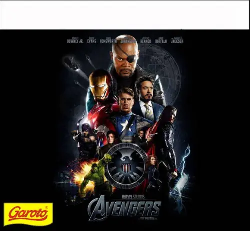 Rótulo para Batom dos Vingadores