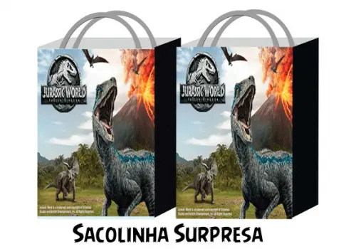 Sacolinha - Jurassic World 25,5x14x5
