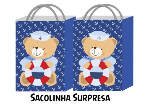 Sacolinha - Ursinho Marinheiro