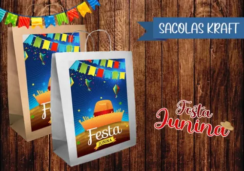 Sacolinha Kraft - Festa Junina