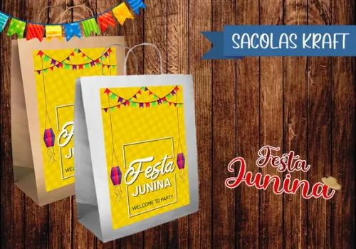 Sacolinha Kraft - Festa Junina