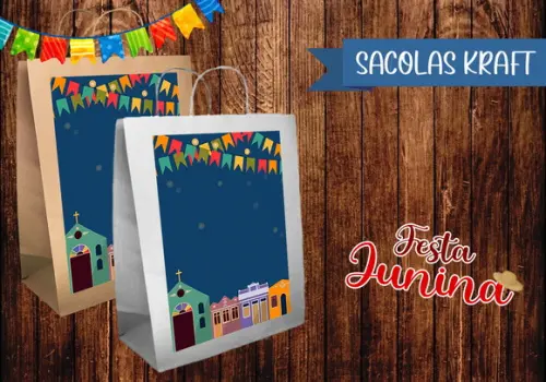 Sacolinha Kraft - Festa Junina