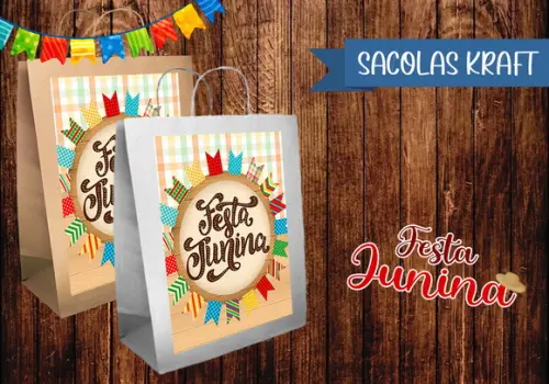 Sacolinha Kraft - Festa Junina