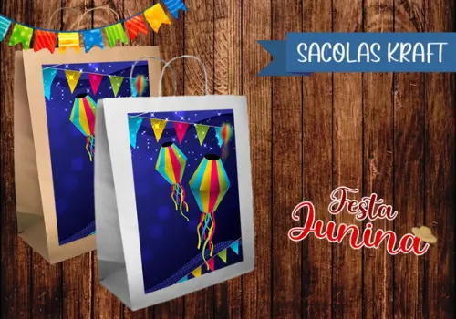 Sacolinha Kraft - Festa Junina