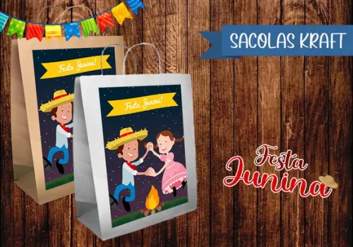 Sacolinha Kraft - Festa Junina