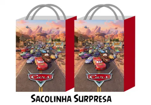 Sacolinha Personalizada - Carros