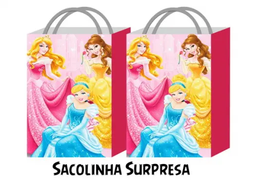 Sacolinha Personalizada - Princesas